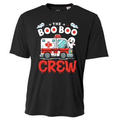 The Boo Boo Crew Ambulance Driver Paramedics Ems Halloween Cooling Performance Crew T-Shirt