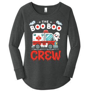 The Boo Boo Crew Ambulance Driver Paramedics Ems Halloween Women's Perfect Tri Tunic Long Sleeve Shirt