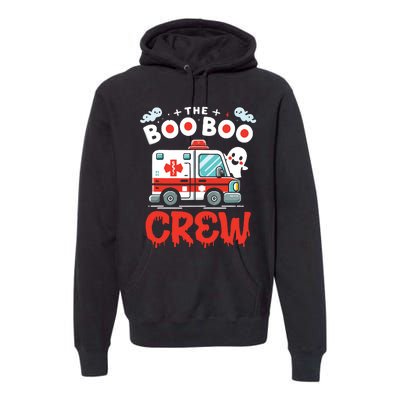 The Boo Boo Crew Ambulance Driver Paramedics Ems Halloween Premium Hoodie