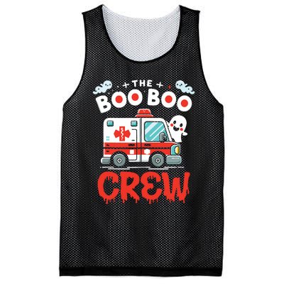 The Boo Boo Crew Ambulance Driver Paramedics Ems Halloween Mesh Reversible Basketball Jersey Tank