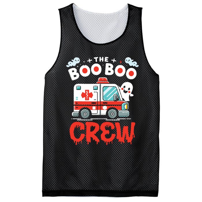 The Boo Boo Crew Ambulance Driver Paramedics Ems Halloween Mesh Reversible Basketball Jersey Tank