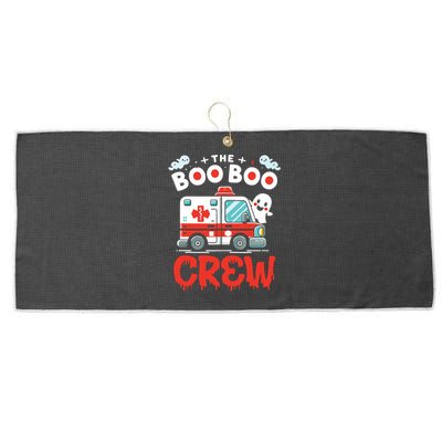 The Boo Boo Crew Ambulance Driver Paramedics Ems Halloween Large Microfiber Waffle Golf Towel