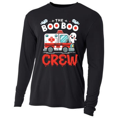 The Boo Boo Crew Ambulance Driver Paramedics Ems Halloween Cooling Performance Long Sleeve Crew