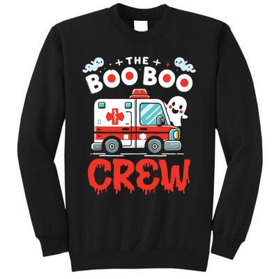 The Boo Boo Crew Ambulance Driver Paramedics Ems Halloween Tall Sweatshirt