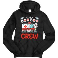 The Boo Boo Crew Ambulance Driver Paramedics Ems Halloween Tie Dye Hoodie