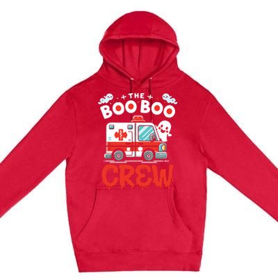 The Boo Boo Crew Ambulance Driver Paramedics Ems Halloween Premium Pullover Hoodie