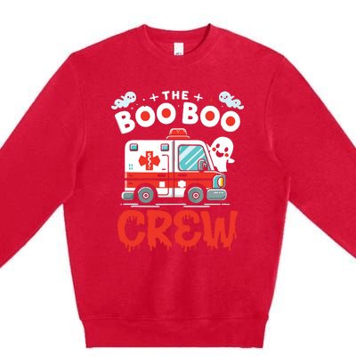 The Boo Boo Crew Ambulance Driver Paramedics Ems Halloween Premium Crewneck Sweatshirt