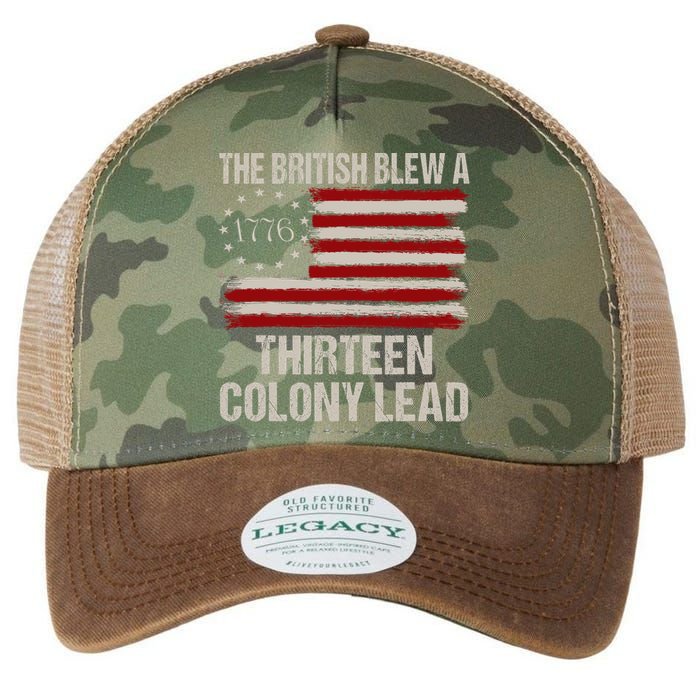 The British Blew A 13 Colony Lead Funny 4th Of July Funny Legacy Tie Dye Trucker Hat