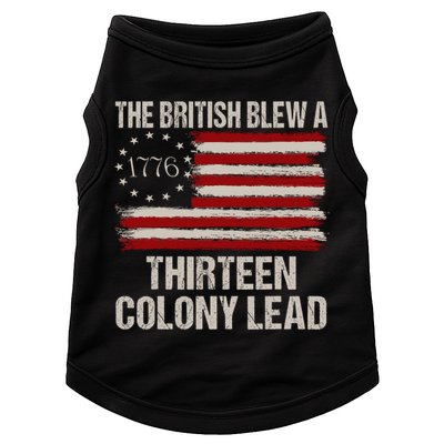 The British Blew A 13 Colony Lead Funny 4th Of July Funny Doggie Tank