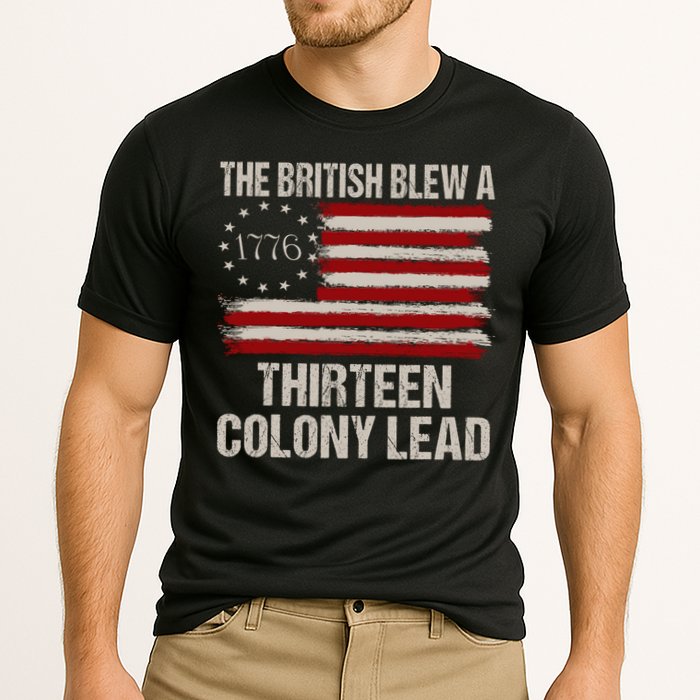 The British Blew A 13 Colony Lead Funny 4th Of July Funny Performance Shirt