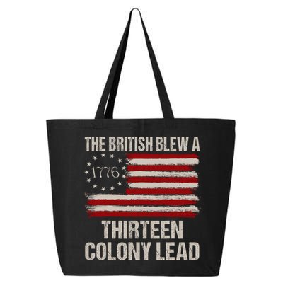 The British Blew A 13 Colony Lead Funny 4th Of July Funny 25L Jumbo Tote