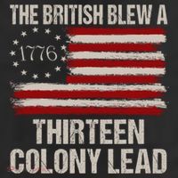 The British Blew A 13 Colony Lead Funny 4th Of July Funny 25L Jumbo Tote