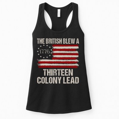 The British Blew A 13 Colony Lead Funny 4th Of July Funny Womens Tank Top