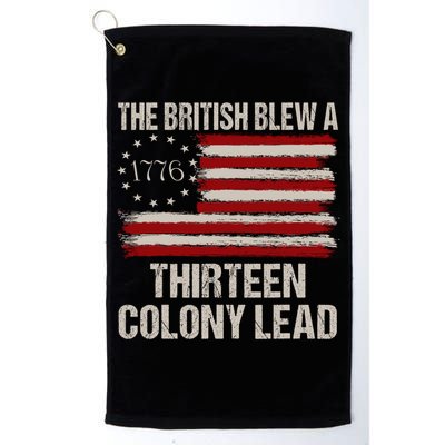 The British Blew A 13 Colony Lead Funny 4th Of July Funny Golf Towel