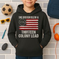 The British Blew A 13 Colony Lead Funny 4th Of July Funny Kids Hoodie