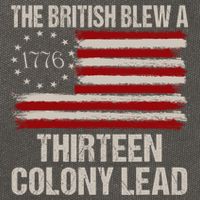 The British Blew A 13 Colony Lead Funny 4th Of July Funny Cotton Canvas Backpack