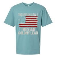 The British Blew A 13 Colony Lead Funny 4th Of July Funny Sueded Cloud Jersey T-Shirt