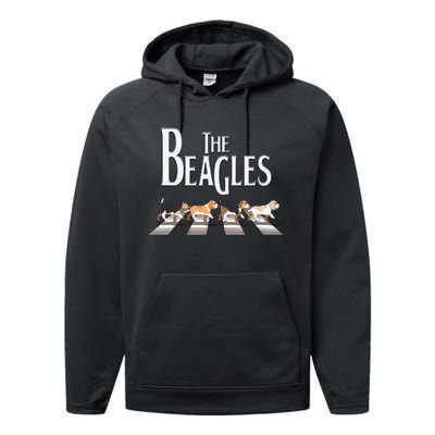 The Beagles, Beagle Dog Funny For Beagle Lovers Performance Fleece Hoodie