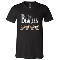 The Beagles, Beagle Dog Funny For Beagle Lovers V-Neck T-Shirt