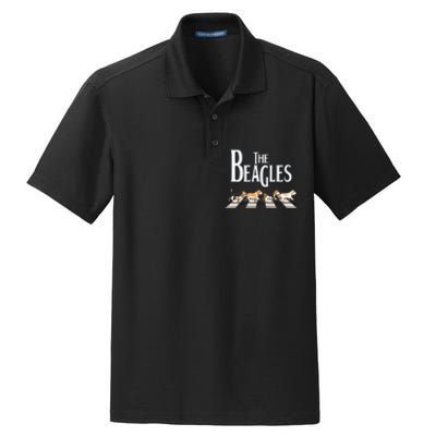 The Beagles, Beagle Dog Funny For Beagle Lovers Dry Zone Grid Polo