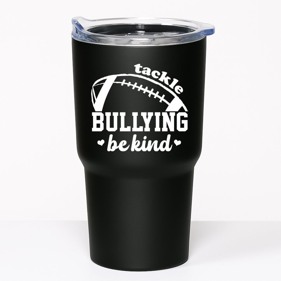 Tackle Bullying Be Kind Football Awareness Tumbler