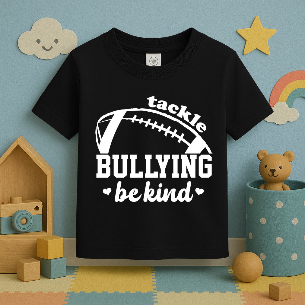 Tackle Bullying Be Kind Football Awareness Toddler T-Shirt