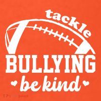 Tackle Bullying Be Kind Football Awareness Tall T-Shirt