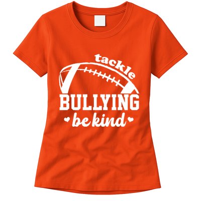 Tackle Bullying Be Kind Football Awareness Womens T-Shirt