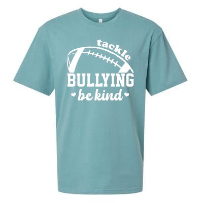 Tackle Bullying Be Kind Football Awareness Sueded Cloud Jersey T-Shirt