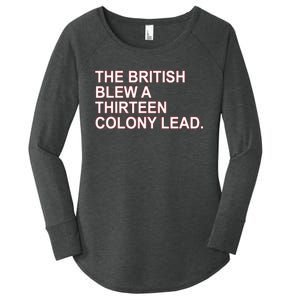 The British Blew A Thirteen Colony Lead Women's Perfect Tri Tunic Long Sleeve Shirt