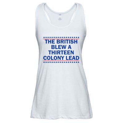 The British Blew A 13 Colony Lead Funny 4th Of July Funny Ladies Essential Flowy Tank