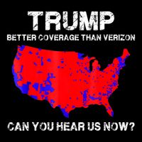 Trump Better Coverage Than Verizon Can You Hear Us Now Stripe Pom Pom Beanie