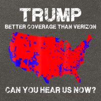 Trump Better Coverage Than Verizon Can You Hear Us Now Cotton Canvas Backpack