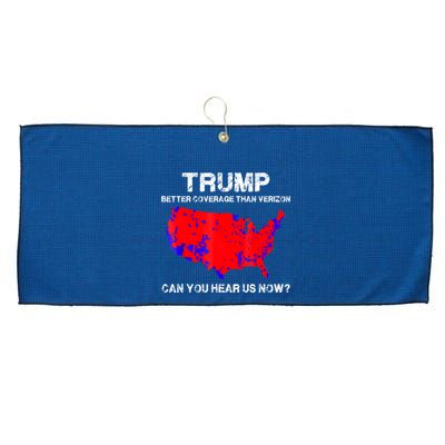 Trump Better Coverage Than Verizon Can You Hear Us Now Large Microfiber Waffle Golf Towel