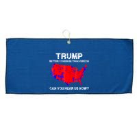 Trump Better Coverage Than Verizon Can You Hear Us Now Large Microfiber Waffle Golf Towel