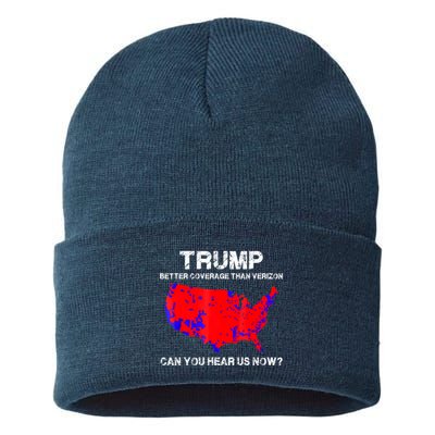 Trump Better Coverage Than Verizon Can You Hear Us Now Sustainable Knit Beanie