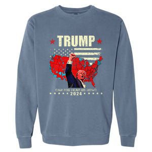 Trump Better Coverage Than 5g Can You Hear Us Now Politics Garment-Dyed Sweatshirt