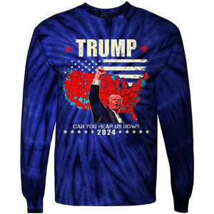 Trump Better Coverage Than 5g Can You Hear Us Now Politics Tie-Dye Long Sleeve Shirt