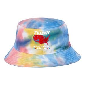 Trump Better Coverage Than 5g Can You Hear Us Now Map 2024 Election Tie Dye Newport Bucket Hat