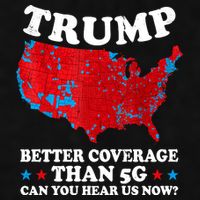 Trump Better Coverage Than 5g Can You Hear Us Now Map 2024 Election Ladies PosiCharge Tri-Blend Wicking Tank