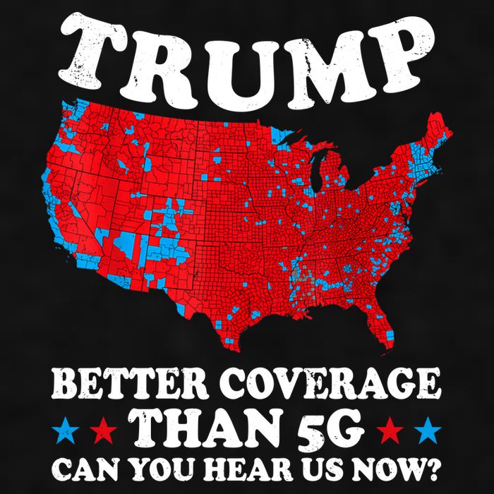 Trump Better Coverage Than 5g Can You Hear Us Now Map 2024 Election Ladies PosiCharge Tri-Blend Wicking Tank