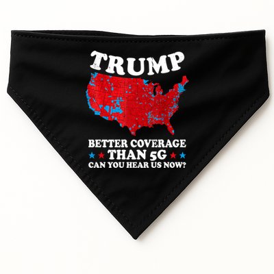Trump Better Coverage Than 5g Can You Hear Us Now Map 2024 Election USA-Made Doggie Bandana