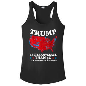 Trump Better Coverage Than 5g Can You Hear Us Now Map 2024 Election Ladies PosiCharge Competitor Racerback Tank