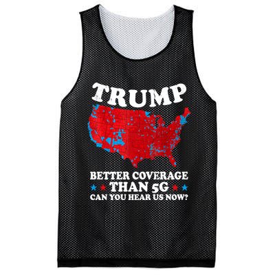 Trump Better Coverage Than 5g Can You Hear Us Now Map 2024 Election Mesh Reversible Basketball Jersey Tank