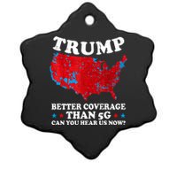 Trump Better Coverage Than 5g Can You Hear Us Now Map 2024 Election Ceramic Star Ornament