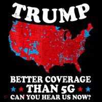 Trump Better Coverage Than 5g Can You Hear Us Now Map 2024 Election Sustainable Knit Beanie