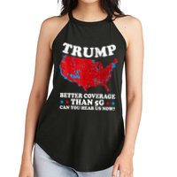 Trump Better Coverage Than 5g Can You Hear Us Now Map 2024 Election Women's Perfect Tri Rocker Tank