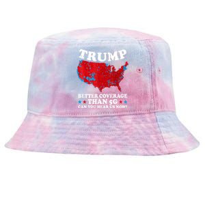 Trump Better Coverage Than 5g Can You Hear Us Now Map 2024 Election Tie-Dyed Bucket Hat