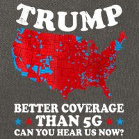 Trump Better Coverage Than 5g Can You Hear Us Now Map 2024 Election Cotton Canvas Backpack