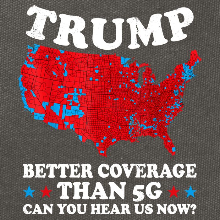 Trump Better Coverage Than 5g Can You Hear Us Now Map 2024 Election Cotton Canvas Backpack